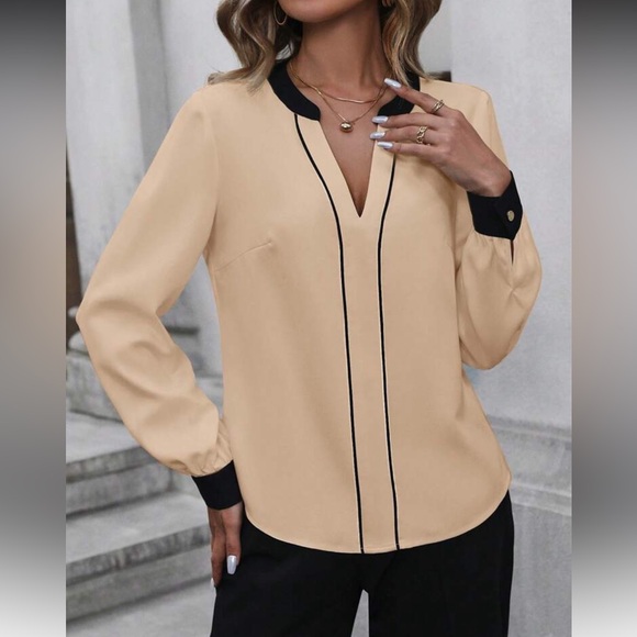 Luxe color block blouse - Picture 4 of 7